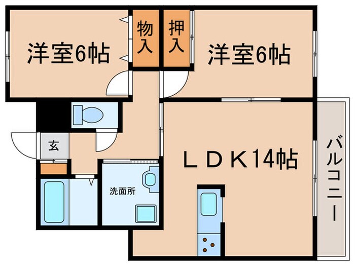 旭化成　サンコート夙川の物件間取画像