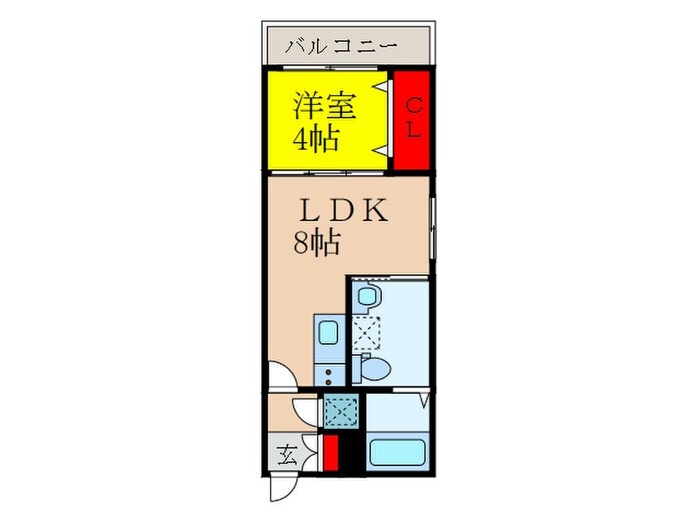 Ｆメゾン上新庄Ⅱの物件間取画像