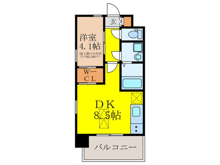 レジディア新大阪の物件間取画像