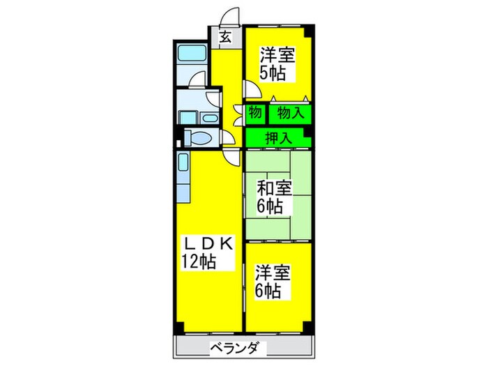 パストラル羽衣の物件間取画像