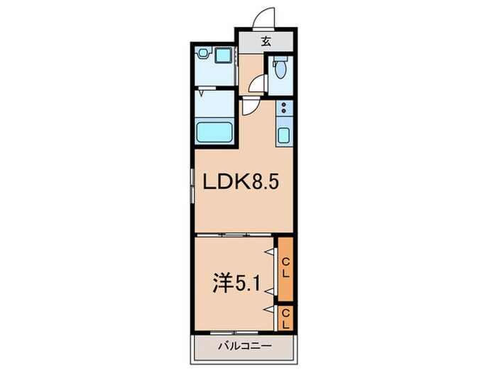 フジパレス西宮春風公園Ⅲ番館の物件間取画像