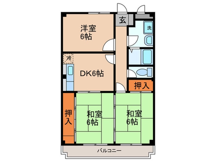 シャルマンの物件間取画像