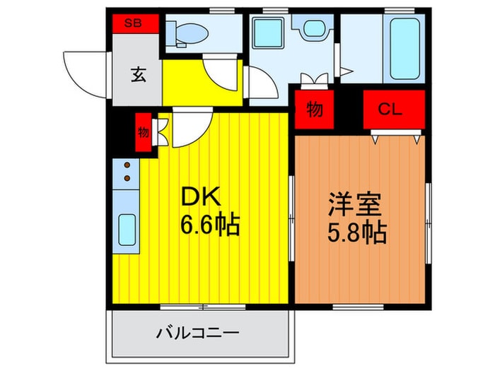 コンフォート本町の物件間取画像