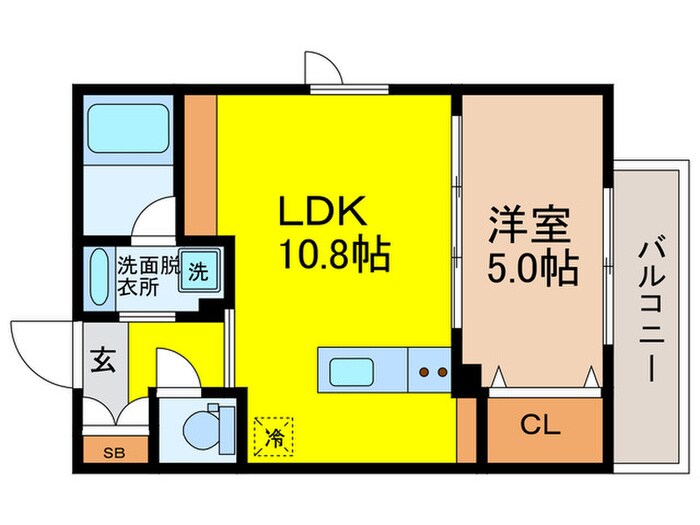 estageo北田辺の物件間取画像