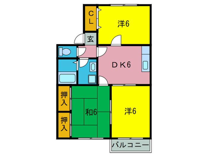 サニ－プレイス美原ＡＤの物件間取画像