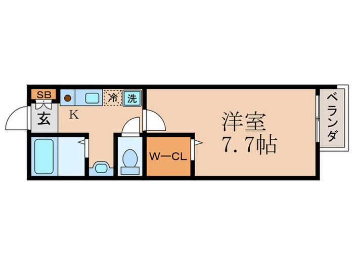 ベルメゾン御陵の物件間取画像