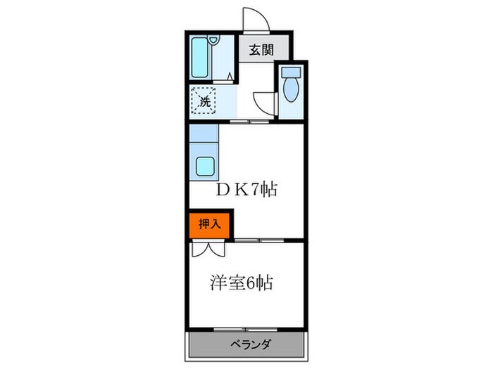 ハイムノ－ブルの物件間取画像