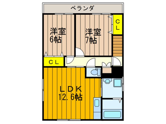 ＭＡＹＵＭＩハウス6号館山田の物件間取画像