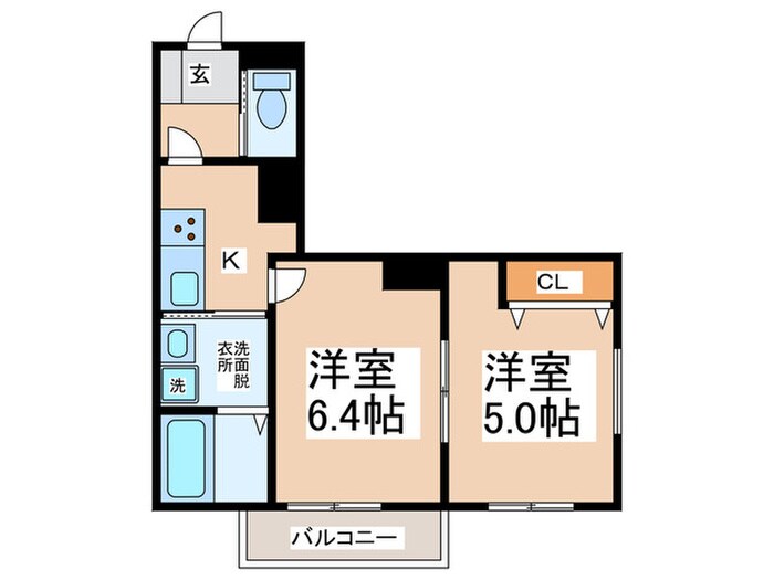 カーサフォルトゥナート岸和田の物件間取画像