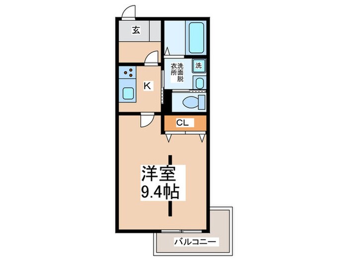 カーサフォルトゥナート岸和田の物件間取画像