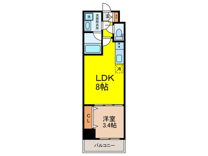 ＭＡＸＩＶ大阪山坂の物件間取画像