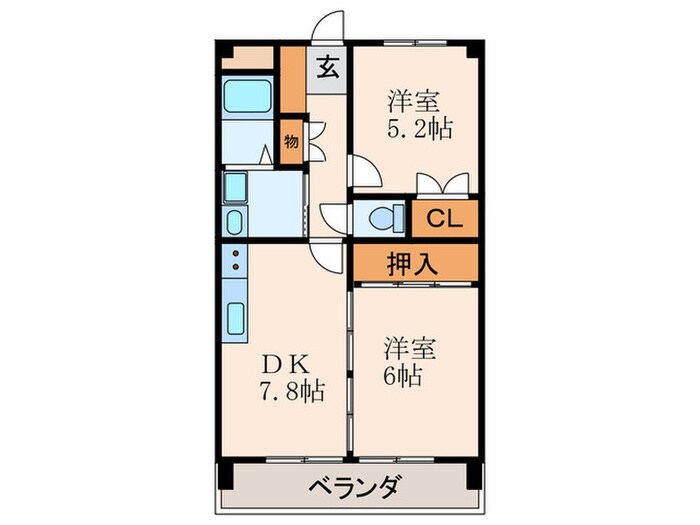 ｸﾞﾚ-ﾄﾌｭ-ﾁｬ- PARTⅡの物件間取画像