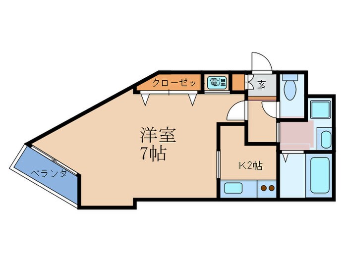 サンフレスカ福島の物件間取画像