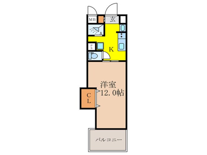 ﾎﾜｲﾄﾊｲﾃﾞﾝｽ新大阪（705）の物件間取画像