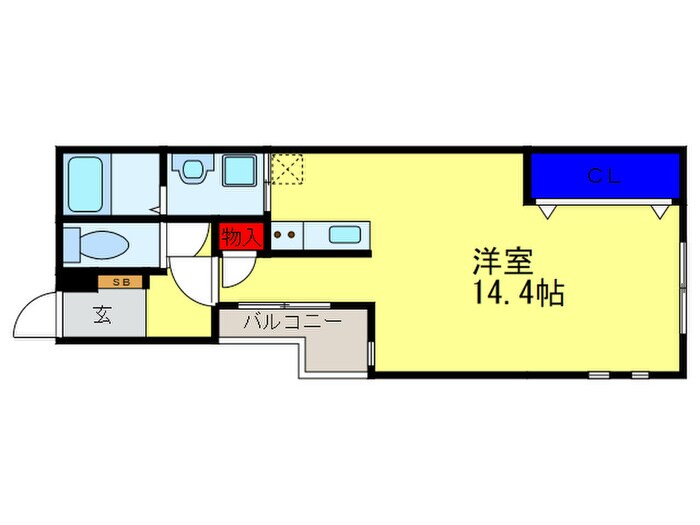 ALEGRIA住道の物件間取画像