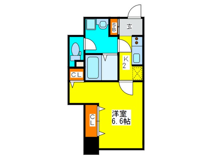 スワンズシティ天満橋(405)の物件間取画像