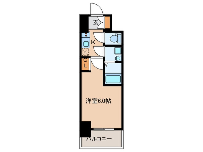 ｴｽﾘｰﾄﾞﾚｼﾞﾃﾞﾝｽ天神橋筋六丁目の物件間取画像