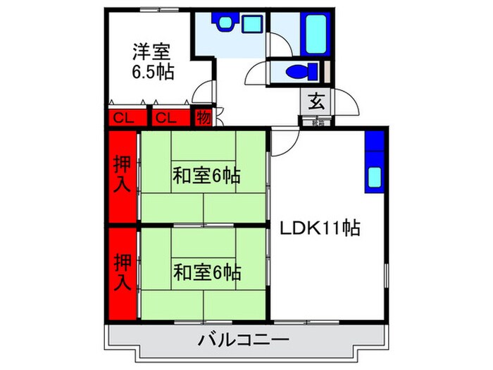 ロイヤル坂口の物件間取画像