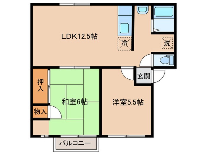 パレス守山の物件間取画像