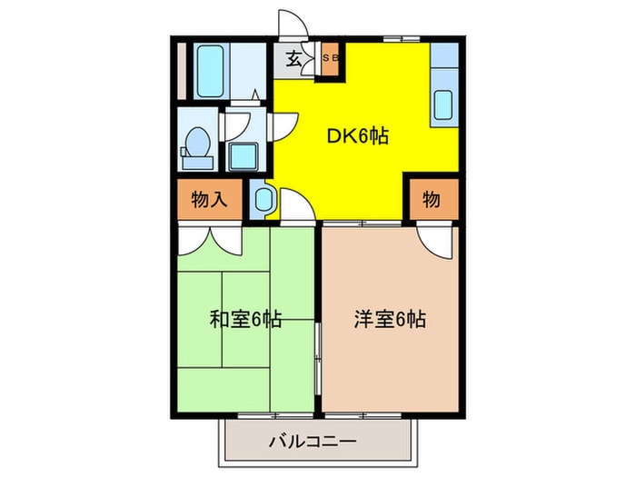 ハイツサンフラワーの物件間取画像