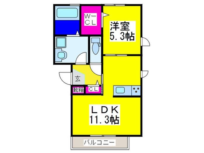 パインハイツ三条通の物件間取画像