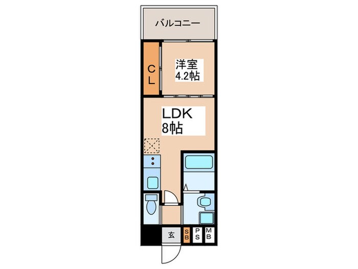 Mv.ms大阪岸里の物件間取画像