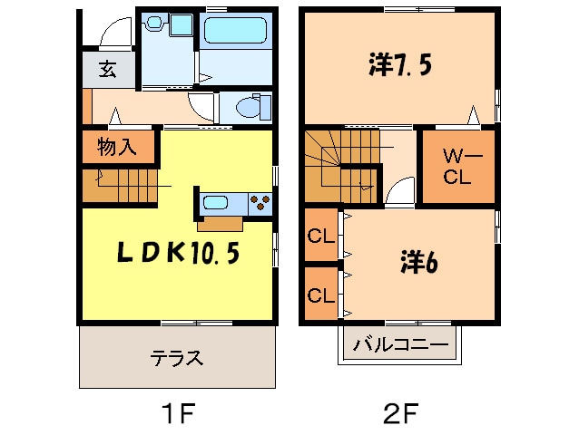 クレ－ルの物件間取画像