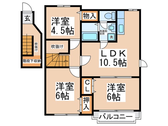 メトロノームＡ棟の物件間取画像