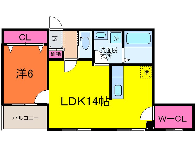 諏訪山ハウスの物件間取画像