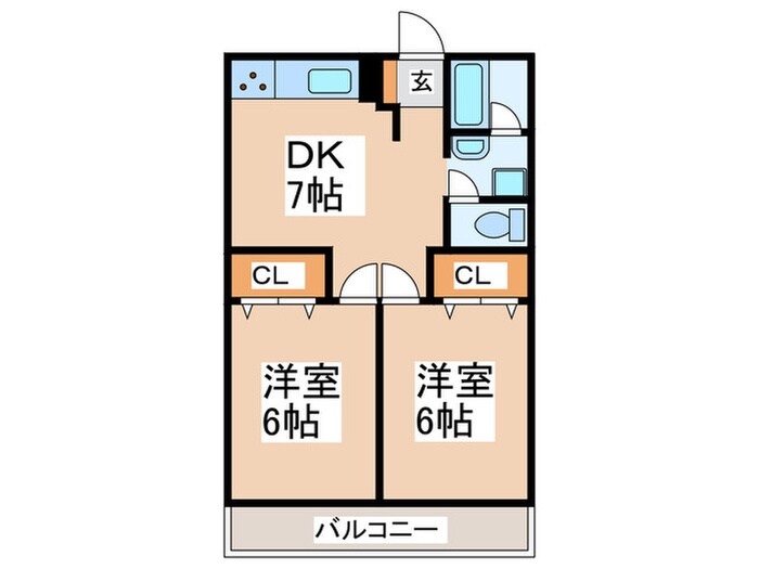 福池マンションの物件間取画像