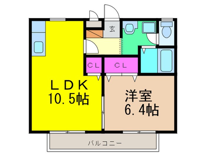 ソレジオ２号館の物件間取画像