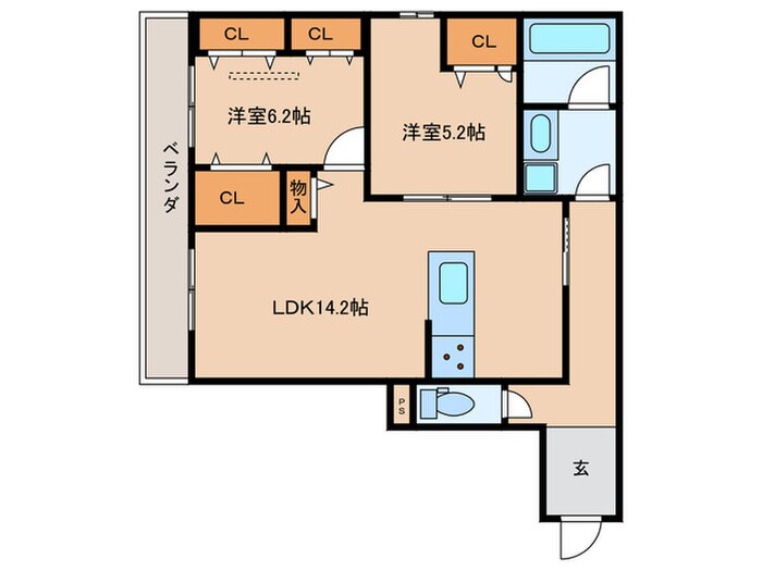D-residence荘園Bの物件間取画像