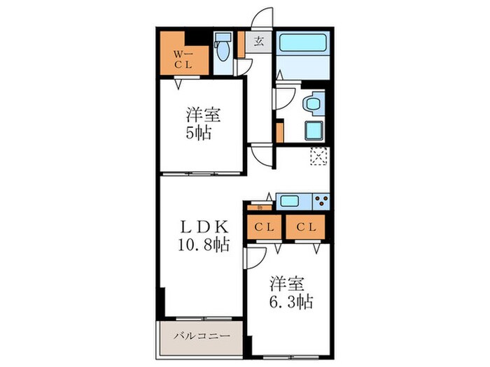 仮)フェリーチェ壱番館の物件間取画像