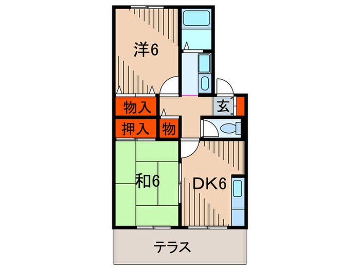 ティエラ甲東園の物件間取画像