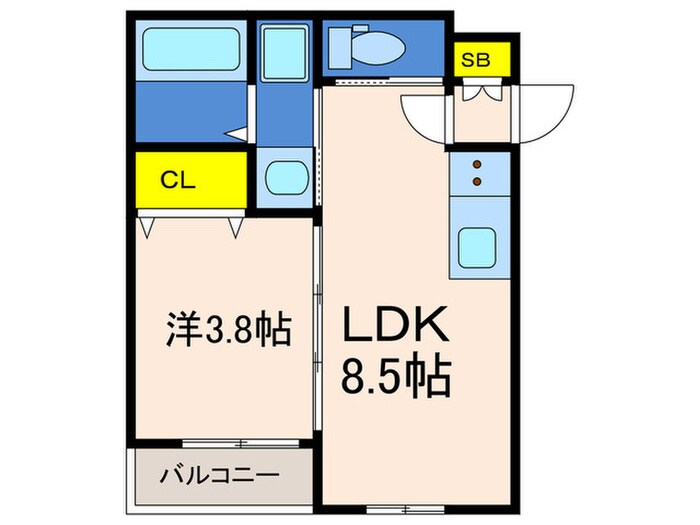Ｆ　Ｃａｎｅｎｓ　ＳＥＡＭの物件間取画像