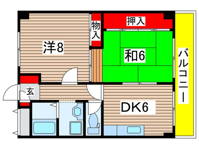 リバーサイド２１の物件間取画像