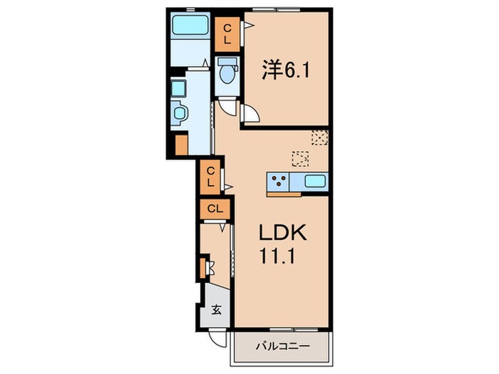 仮）山田町システム型アパートの物件間取画像