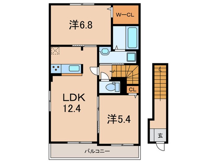 仮）山田町ルタンアパートの物件間取画像