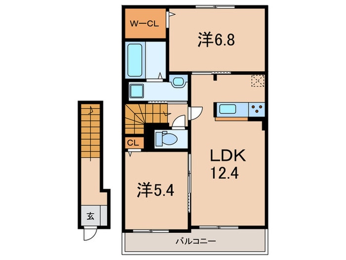 クレスト　メゾンの物件間取画像