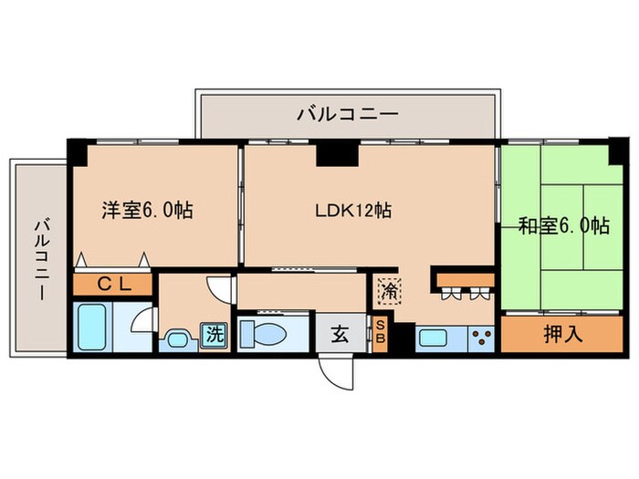 エグゼ東山の物件間取画像