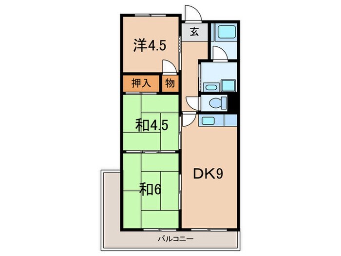 コーポ上口の物件間取画像