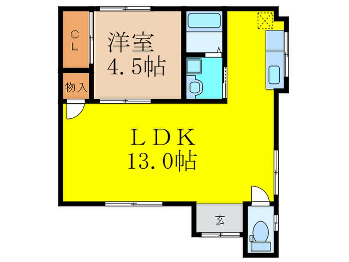 吉川みさを貸家の物件間取画像