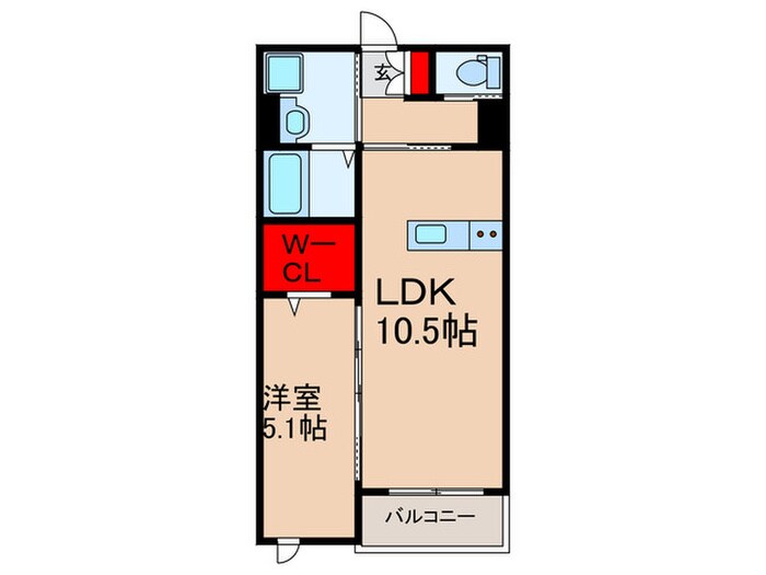 シャトーライフ蛍池の物件間取画像