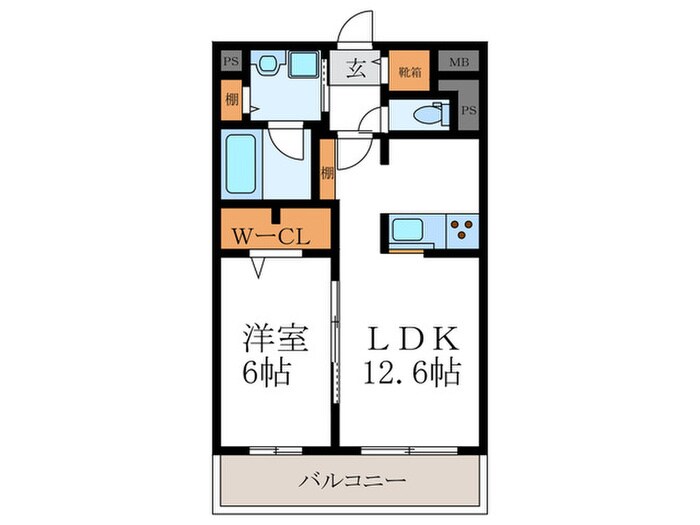 KCCフラット西京極の物件間取画像