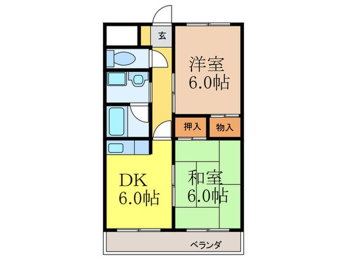 ふれ愛マンションTAKEHARAの物件間取画像