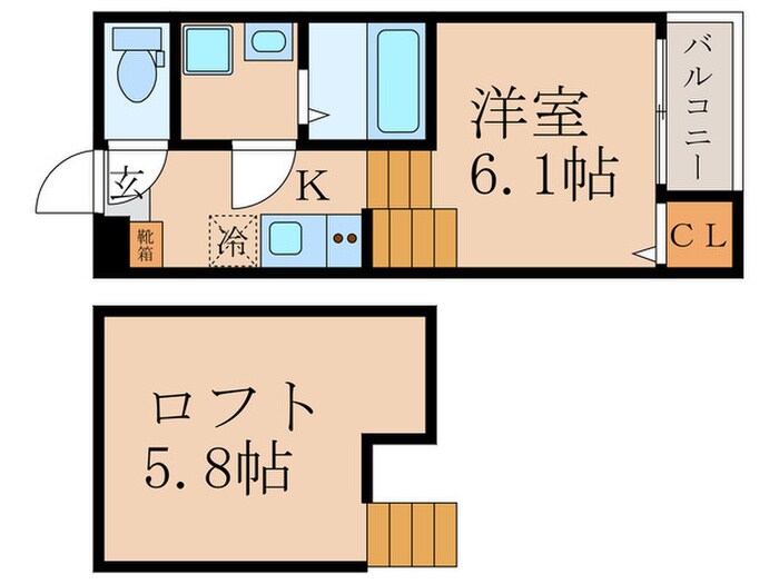 ハーモニーテラス小栗栖森本町の物件間取画像