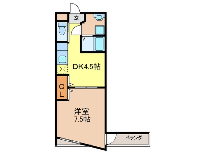 グランディ－ル２１の物件間取画像