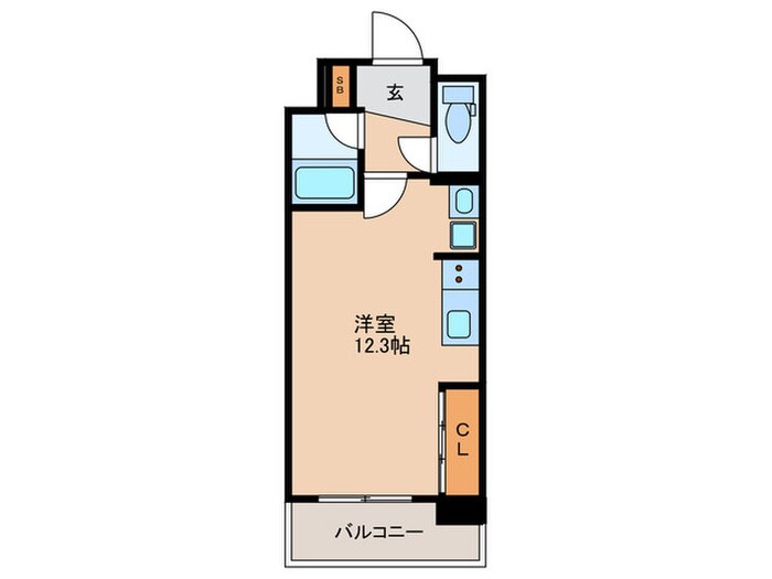 メゾンドショコラの物件間取画像