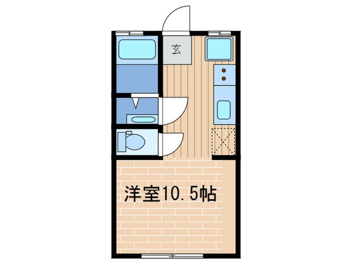 ビタミンテラス生田町の物件間取画像