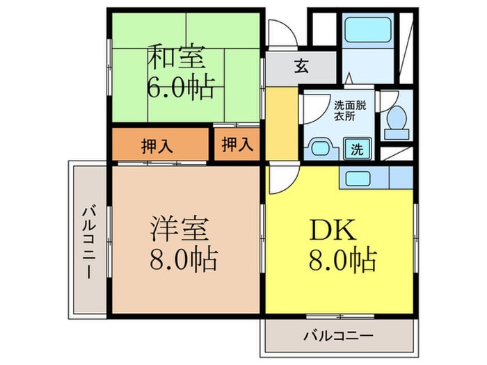 サンコ－ポＴ＆Ｋの物件間取画像